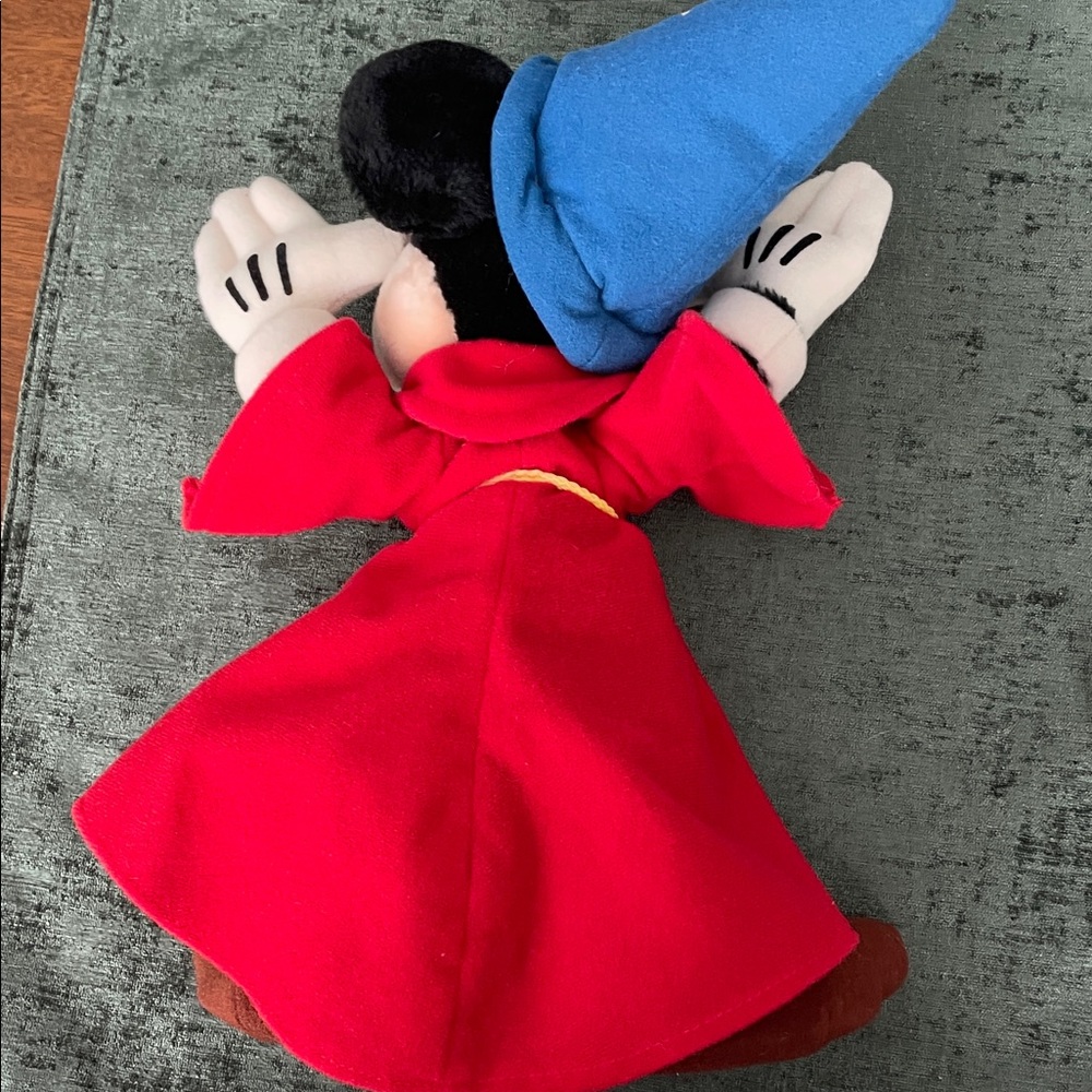 Vintage Disney Red Sorcerer Mickey Plush Toy - Classic Character Plush - Picture 3 of 6